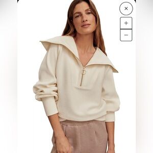 Varley Vine half zip sweater